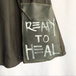 READY TO HEAL Black Circle Skirt Sz XS